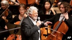 Plácido Domingo durante una presentación en Alemania el miércoles 27 de noviembre de 2019. 