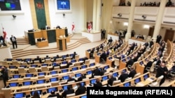 В зале заседания парламента Грузии. Архивное фото 