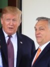 FILE - U.S. President Donald Trump welcomes Hungarian Prime Minister Viktor Orban to the White House in Washington, May 13, 2019.