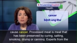 Phát âm chuẩn - Anh ngữ đặc biệt: Processed Meat/Cancer (VOA)