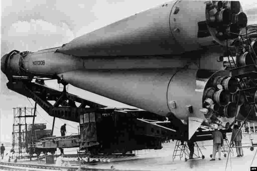 Ракета готова запуску. 12 апреля 1961 год.