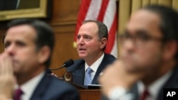 Le président de la comission du renseignement de la Chambre des Représentants , Adam Schiff, lors d’une audition au Congrès à Washington, le 24 juillet 2019.