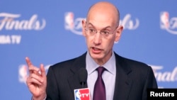 Adam Silver, patron de la NBA, San Antonio, Texas, le 8 juin 2014.