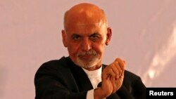 Afghan president-elect Ashraf Ghani Ahmadzai speaks during an event in Kabul, September 22, 2014