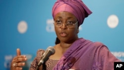 L'ancienne ministre Diezani Alison-Madueke, à Houston, le 4 mars 2014