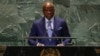 Le général Brice Clotaire Oligui Nguema, chef de la transition au Gabon devant l'Assemblée générale des Nations Unies.