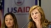 La administradora de USAID, Samantha Power, en audiencia en el Comité de Relaciones Exteriores del Senado sobre revisión de presupuesto 2024 el 26 de abril de 2023. [Foto: Captura de pantalla]