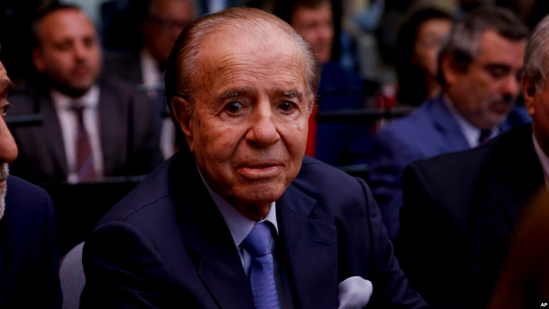 Mantan Presiden Argentina, Carlos Menem (foto: dok).