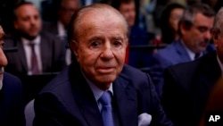 Mantan Presiden Argentina, Carlos Menem (foto: dok).