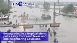 VOA60 World - Harvey Makes Landfall Again, Drenching Areas East of Houston