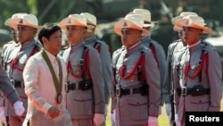 Tổng thống Ferdinand Marcos tại lễ kỷ niệm 126 năm thành lập quân đội Philippines.