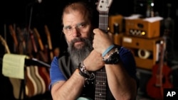 Grammy-winning songwriter Steve Earle poses in a rehearsal studio in Nashville, Tennessee, June 8, 2017. 