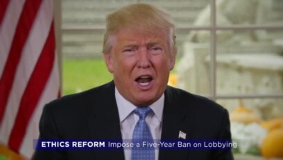 Trump Looks to Impose Lobbying Ban