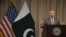 FILE - U.S. Senator Lindsey Graham holds a press conference at the U.S. embassy in Islamabad, Pakistan, Jan. 20, 2019.
