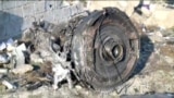 FILE - An engine from Ukraine International Airlines Flight PS752, which was shot down after taking off from Tehran's Imam Khomeini airport on Jan. 8, 2020, is seen in this image from Iran Press footage. (Iran Press via Reuters)