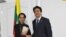 နိုင်ငံတော် အတိုင်ပင်ခံ ပုဂ္ဂိုလ် ဒေါ်အောင်ဆန်းစုကြည်နဲ့ ဂျပန် ဝန်ကြီးချုပ် ရှင်ဇိုအာဘေးတို့ တွေ့ဆုံ (Myanmar State Counsellor Office)