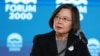 Former Taiwan President Tsai Ing-wen speaks during the annual Forum 2000 conference in Prague, Czech Republic, Oct. 14, 2024.