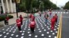 National Nurses United (NNU) holds a protest against working conditions and a gathering to honor the more than 400 registered nurses who have died from COVID-19, outside of the White House in Washington, May 12, 202…