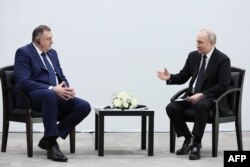 Dodik tokom susreta sa Putinom u Kazanu 21. februara 2024.