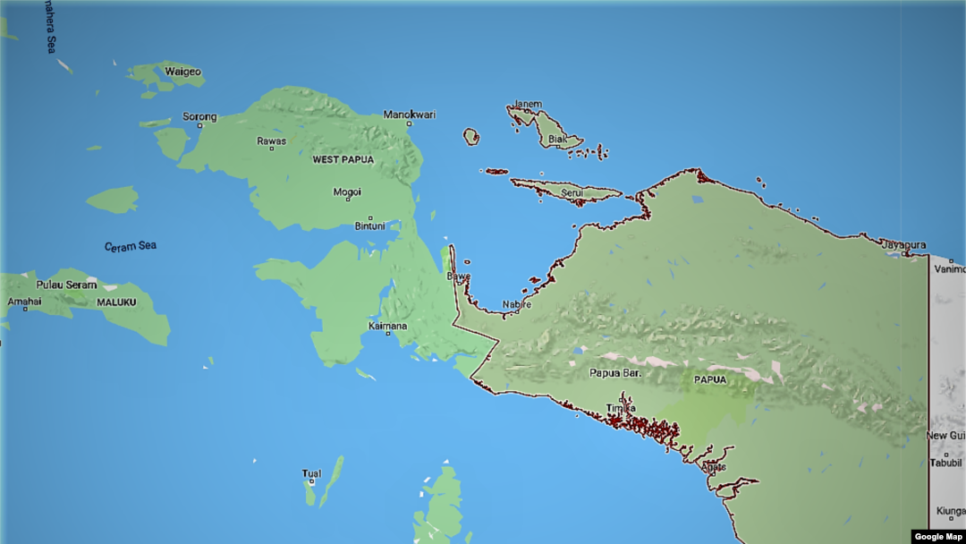 Provinsi Papua (Cortesy: Google Map).
