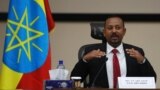 Ethiopia's Prime Minister Abiy Ahmed speaks during a question and answer session with lawmakers in Addis Ababa, Ethiopia,