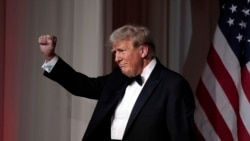 Presiden terpilih Donald Trump dalam acara gala America First Policy Institute di kawasan miliknya di Mar-a-Lago, Palm Beach, Florida, 14 November 2024. (Alex Brandon/AP)