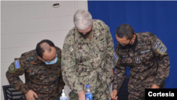 La visita del almirante Craig Faller a El Salvador se debe a planes de seguridad en la región. Foto cortesía presidencia de El Salvador.