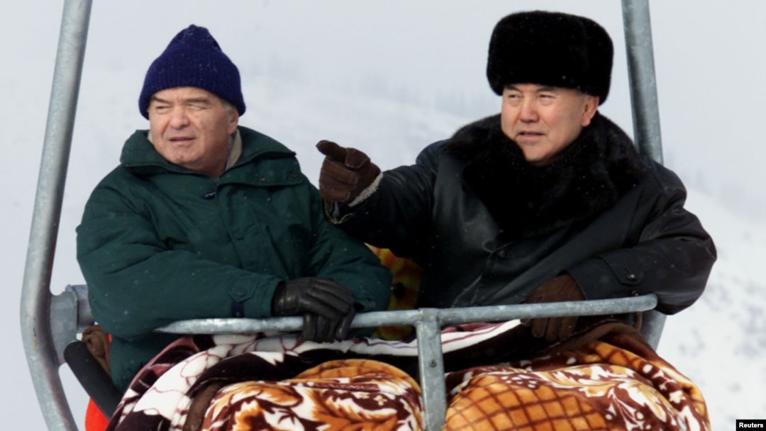 Nursulton Nazarboyev va Islom Karimov Chimbuloq dam olish zonasida... 6-yanvar, 2001 