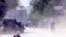 Hiện trường vụ đánh bom thứ hai tại thủ đô Kabul, Afghanistan, hôm thứ Hai 30/4/2018.