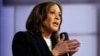 La candidata presidencial demócrata, la vicepresidenta Kamala Harris, habla durante un foro de CNN en Aston, Pensilvania, el miércoles 23 de octubre de 2024. (Foto AP/Matt Rourke)