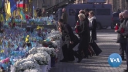 World leaders pay tribute to fallen Ukrainian soldiers in Kyiv 
