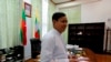 Ye Htut, Menteri Penerangan berbicara selama wawancara Reuters di kantornya di Naypyitaw, Myanmar 1 Februari 2016. (Foto: REUTERS/Soe Zeya Tun)