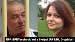 A photo of Sergei Skripal (L) and his daughter Yulia 