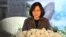 台湾总统蔡英文在228事件70周年纪念活动上讲话(美国之音 杨明 拍摄 )
