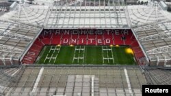 FILE PHOTO: General view of Manchester United's Old Trafford Stadium