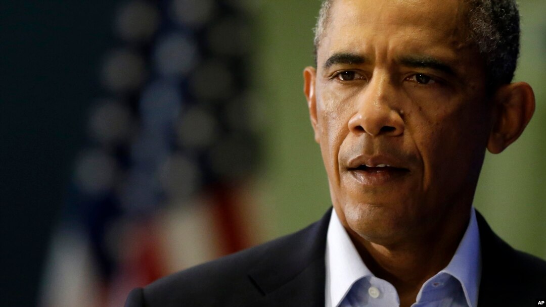 Tổng thống Obama phát biểu tại Edgartown, bang Massachusetts về việc thành viên nhóm Nhà nước Hồi giáo IS giết hại nhà báo Mỹ James Foley, 20/8/2014.