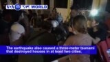 VOA60 World PM - Tsunami Hits Small City on Indonesia's Sulawesi After Quake