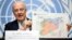 FILE - U.N. Special Envoy for Syria Staffan de Mistura gives a press conference closing a round of Syria peace talks at the European headquarters of the United Nations offices in Geneva, Dec. 14, 2017. 