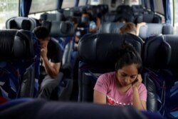 Central American migrants travel to Mexico City after they voluntarily asked to return to their countries, in Ciudad Juarez, Mexico, July 2, 2019.