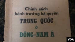 Bìa sách ‘Chính Sách Bành Trướng Bá Quyền TQ ở Đông Nam Á’