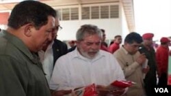 El presidente venezolano Hugo Chávez cuenta con el apoyo de su par brasileño Lula da Silva para ingresar al Mercosur.