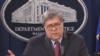 Captura de pantalla de la videoconferencia del secretario de Justicia, William Barr, el 4 de junio de 2020.