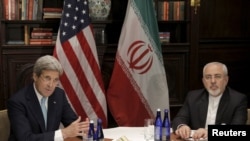  John Kerry and Mohammad Javad Zarif 