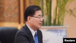 국가안보실장 재직 중이던 지난 2018년 중국을 방문한 정의용 전 실장