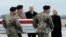 U.S. President Joe Biden and first lady Jill Biden attend the dignified transfer of the remains of Army Reserve Sergeants William Rivers, Kennedy Sanders and Breonna Moffett, who were killed in Jordan, at Dover Air Force Base in Dover, Delaware, on Feb. 2, 2024.