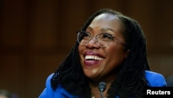 FILE PHOTO: U.S. Senate Judiciary Committee holds hearing on Judge Ketanji Brown Jackson's nomination to the Supreme Court on Capitol Hill in Washington