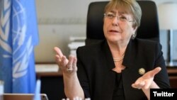 Foto de archivo de la Alta Comisionada de las Naciones Unidas para los Derechos Humanos, Michelle Bachelet.