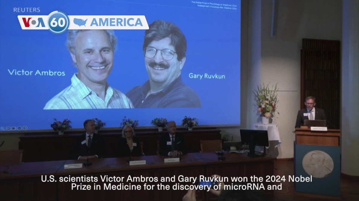 VOA60 America - Nobel Prize In Medicine Honors American Duo For Their ...