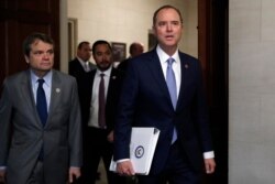 FILE - House Intelligence Committee Chairman Adam Schiff arrives for a hearing on Capitol Hill in Washington, Nov. 15, 2019.