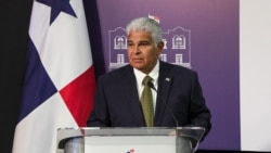 Presiden Panama Jose Raul Mulino berbicara dalam konferensi pers di Istana Kepresidenan di Panama City pada 19 Desember 2024. (Foto: AFP/Armando Acevedo)